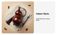 Natural Gourd Drink Bottle Beeswax Lined Chinese Design Distilled Beverage Gourd Drinkware Leak-Resistant House Decoration