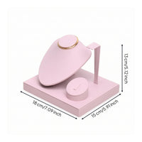 Necklace Bust with Band Holder Tabletop Necklace Display Bust Jewelry Display Stand Soft Organizer Minimalist for Jewelers