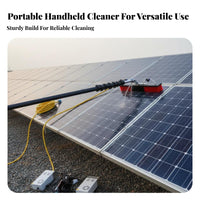 Photovoltaic Panel Washing Tool Easy to Use Telescopic Photovoltaic Module Cleaner Scratch Bristles Water-Fed Telescopic Pole Brush for Maintenance