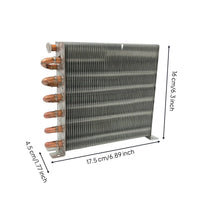 Finned Refrigerator Condenser Coil Copper Condenser with Aluminum Fins Compact Heat Exchanger Easy to Install for Technicians
