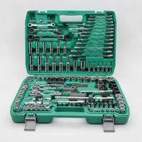 Mechanics Tool Set with Storage Case 72-Tooth Socket Wrench Set with Storage Case Electroplated Mechanics Tool Kit for Handymen