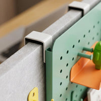 Pegboard Organizer for Office Desk Divider, Wall Mounted Peg Boards with Accessories, Iron Partition Storage for Workers
