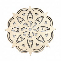 Mandala Wall Decor Boho Mandala Wall Art Zen Layered for Mindfulness Room, Bedroom