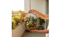 Bird Shaped Hanging Planter Easy to Install Iron Hanging Planter Heavy-Duty Metal Plant Hanger for Balcony