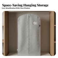 Dust Resistant Suit Bag Dust Resistant Dust Resistant Suit Cover Breathable Hanging Garment Bag for Homeowners, Jet-Setters, Wardrobe, Bedroom