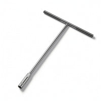 T-Handle Socket Wrench Heavy-Duty Deep Socket Wrench Tool Non-Slip Manual for Mechanics, Automotive Repair