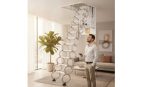 Electric Attic Stairs Remote Control Retractable Attic Ladder Space-Saving Electric Loft Ladder for Home Renovation