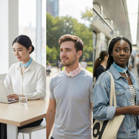 Cooling Neck Wrap Wearable Neck Wrap with Snap Closure for Outdoor Workers, Commuters, Commuting, Travel