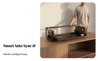 Space Saving Retractable TV Cabinet Motorized TV Cabinet Automatic Extending Display Device Stand for Home Theater