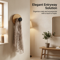 Wooden Coat Hooks Entryway, Wooden Hooks for Bedroom, Wooden Hooks for Hallway, Wooden Hooks for Kitchen, Wooden Hooks Easy Install