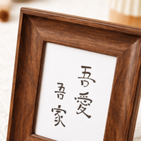Photo Frame 15.2cm Brown Styrofoam Wall Mountable Tabletop Classic Design