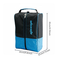 Golf Shoe Storage Bag Soft Sided Golf Footwear Pouch Top Handle