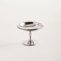 Vintage Dessert Cup with Pedestal Retro Stainless Steel Dessert Bowl Elegant Footed Bowl Long-Lasting for Hosts, Home Kitchen, Cafes