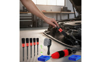 9 Pieces Soft Bristle Car Wash Brush Kit Different Shapes Car Detailing Brush Set Compact for Home Garage