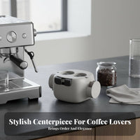 Espresso Knock Box Multifunctional Coffee Tamping Station Espresso Tamping Station Non-Slip Base for Home Baristas