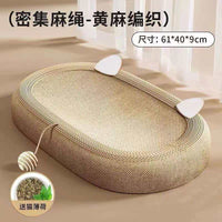 Sisal Cat Scratcher Bed with Ball, Durable, No Shedding, for Cats