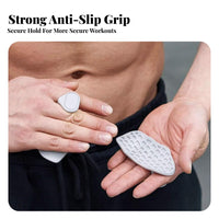 2 Pieces Prevents Calluses Silicone Palm Protector Sweat-Proof Weightlifting Palm Protectors Lightweight for Weightlifters, Women, Deadlifts
