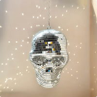 Skull Disco Ball Halloween Style Mirror Mosaic Skull Decor Glittering