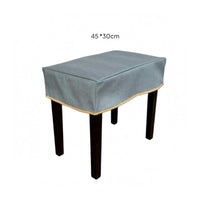 Water-Resistant Piano Bench Cover Easy to Wipe Clean Fitted Bench Cover Thickened Piano Stool Slipcover Gold-Trimmed