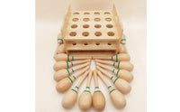 12 Pieces Percussion Shaker with Box Wood Wooden Shaker Hand-Held Instrument for Music Teachers