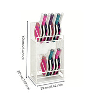 Metal Pickleball Paddle Rack Floor-Standing Pickleball Paddle Holder Sturdy Sports Gear Organizer Organized for Players