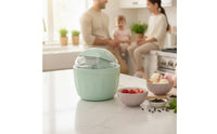 Homemade Ice Cream Maker Compact Ice Cream Machine Countertop Appliance Single-Button for Families