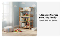 Simple Design Multi-Tier Shelving single design Multifunctional 6-Tier Etagere shelving single design Large Capacity shelving single design Easy to Assemble for Children, Homeowners, Apartment Dwellers, Study, Child's Room, Bedroom, Entryway