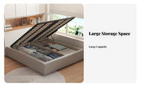 Platform-& design & design raisetop Storage Bed Space Saving Gas raise Ottoman Frame Slatted sturdy Bedroom Furniture box-boxlessNoisenoiseless boxless Needed for Apartment Dwellers, homeowners, Students, Small areas, Guest Room