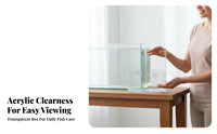 Acrylic Aquatic Pet Separation Box High Clearness Acrylic Aquatic Pet Breeding Box Fry Hatchery Container Multifunctional