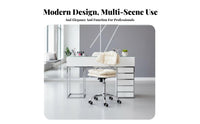 Height Adjustable Lowrear rotating Stool With Caster casters Lowrear rotating Seat Padded pad Salon Equipment Easy Assembly for esthetic Professionals, Nail Technicians Artists, Spa, Clinic