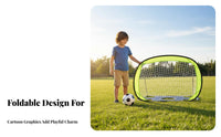 Portable Soccer net Easy Setup Folding Soccer net Lightweight Outdoor Toy for Beginners, Training, Park