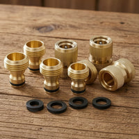 4 Pair Garden Hose Quick Connector Garden Hose Quick Connect Knurled for Lawn, Patio