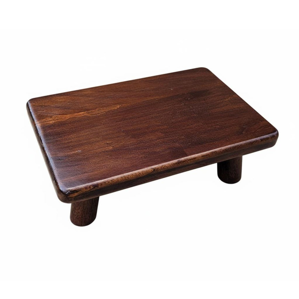 Vintage Design Four-Legged Footstool Multi-Purpose Short Rectangular Footstool Compact Size Low Stool Lightweight for Children, Homeowners, Removeice Workers, Living Room, Bedroom, Entryway, Bathroom