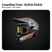 Complete-Coverage Motocross Helmet Removable and Washable Liner Downhill Mountain Bike Helmet Sturdy Shell Secure Headwear for Off-Trail Riders, Women