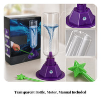Electric Tornado Simulator DIY Water Vortex Maker Cylindrical Tornado Maker Kit Lavender Base