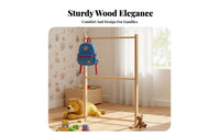 youngsters' Clothes Tree Floor-Standing complimentarystanding Multipeg Rack Stable Base