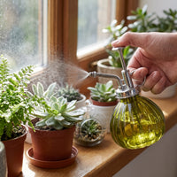 Pumpkin Glass Plant Mister Spray Bottle for Indoor Outdoor Plants