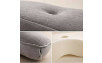 Ergonomic Neck Contour Pillow Contoured Cervical Pillow Supportive Slow Rebound for Side Sleepers, Adults, Bed, Bedroom