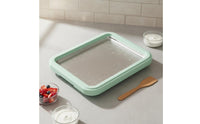Non-Electric Rolled Ice Dessert Maker DIY Fun Fast-Cooling Cream Maker Plate Easy to Clean Kitchen Gadget for Families