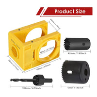 2-1/8 Inch Door Lock Installation Tool Plastic Door Lock Hole Saw Set