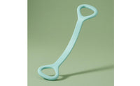 Figure-Eight Resistance Band Sage Green Figure 8 Resistance Band Fitness Gear Dotted Grip Lightweight