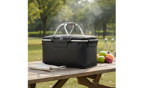 Large Capacity Insulated Picnic Basket Portable Foldable Picnic Basket Stable Structure Outdoor Storage for Camping, Travel
