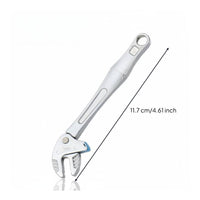 6 Pieces Quick Adjust Ratcheting Adjustable Wrench Multi Purpose Wide Jaw Ratchet Wrench Industrial Grade Adjustable Ratchet Spanner Heavy Duty for Professionals, Repair, Workshop, Garage