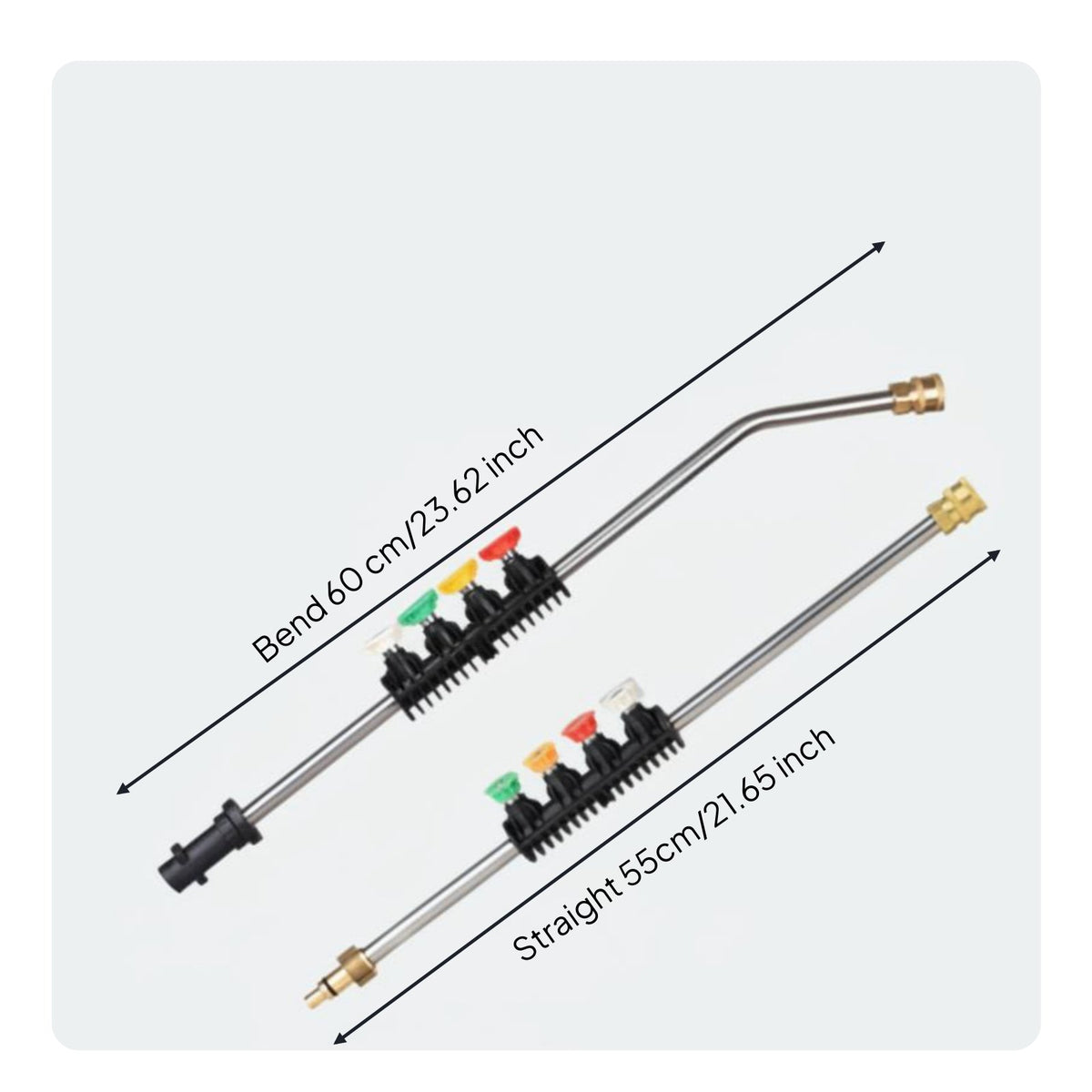 Quick Connect High Pressure Washer Spray Lance Multi-Angle Cleaning Pressure Washer Extension Wand Long-Lasting Stainless Steel