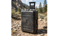 Heavy-Duty Hard Case with Wheels Rugged Rolling Hard Case Sturdy Portable for Field Work