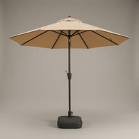 Center-Pole Umbrella Rain-Resistant Umbrella with Crank Handle Large for Guesthouse Owners, Market Vendors, Patio, Courtyard, Beach