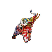 Elephant Figurine Graceful Pachyderm Statue Decorative Animal Statue for Entryway Console