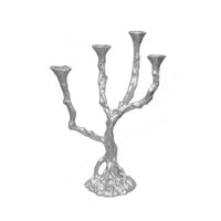 Branch Candlestick Sculptural Candle Stand Textured for Dining Table, Mantel
