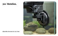 Double Head Water Circulator Silent Fish Tank Circulation Pump High Power Submersible Water Pump for Saltwater Aquarists