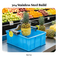 Pineapple Peeling Tool Machine High Effective Stainless Steel Pineapple Peeling Tool Kit Kitchen Equipment Labor Saving